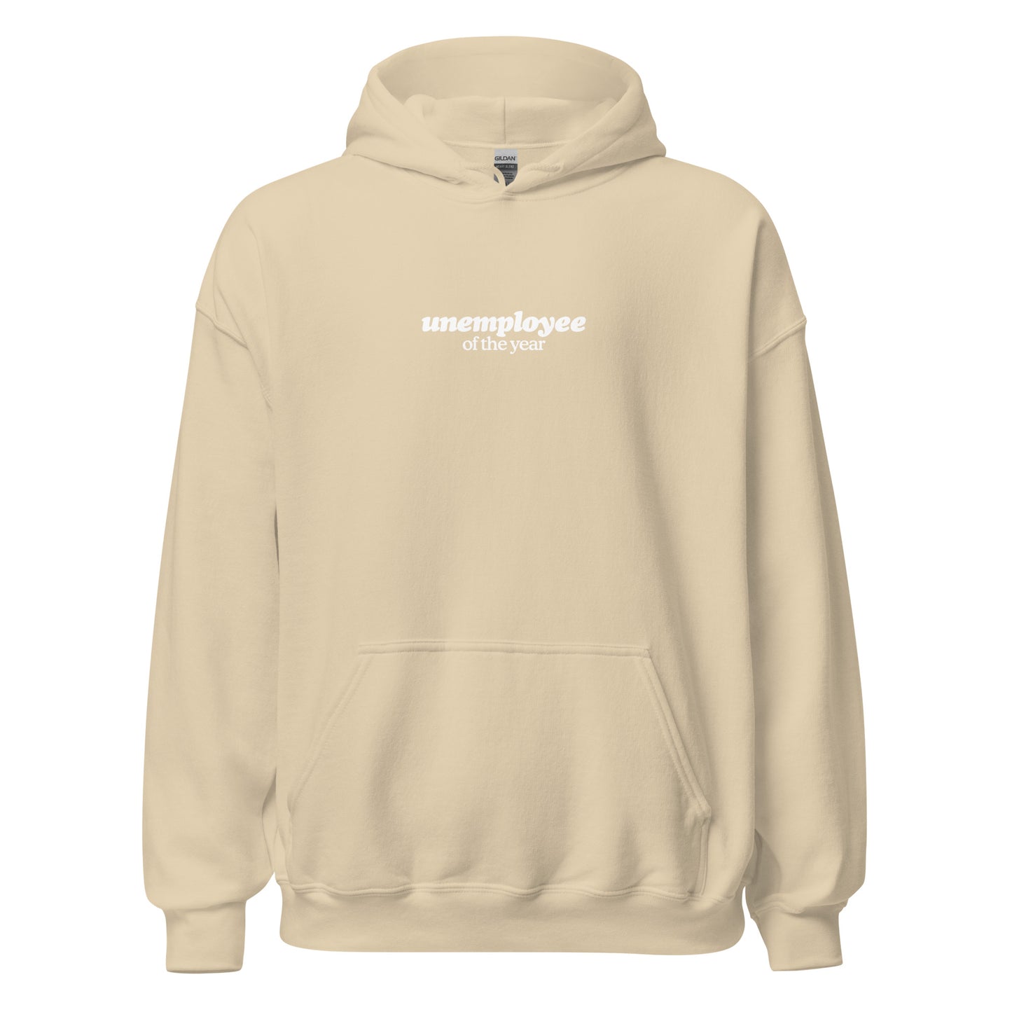 Unemployee Of The Year Hoodie - White Logo