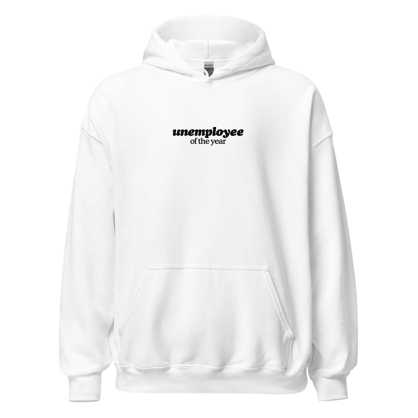 Unemployee Of The Year Hoodie - Black Logo